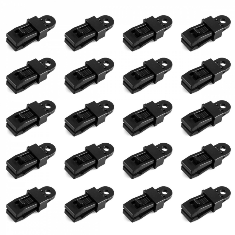 Lot de 20 pinces à tendre - Noir