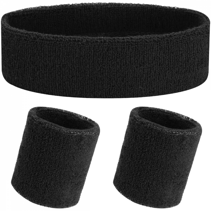 Ensemble de bandeaux de sport - Noir