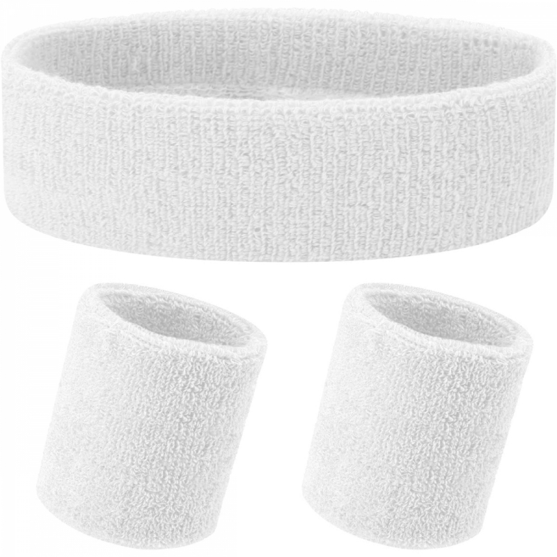 Ensemble de bandeaux de sport - Blanc