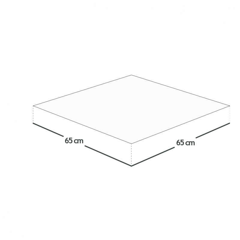 Lot de 3 langes - 65 x 65 cm - Baleine
