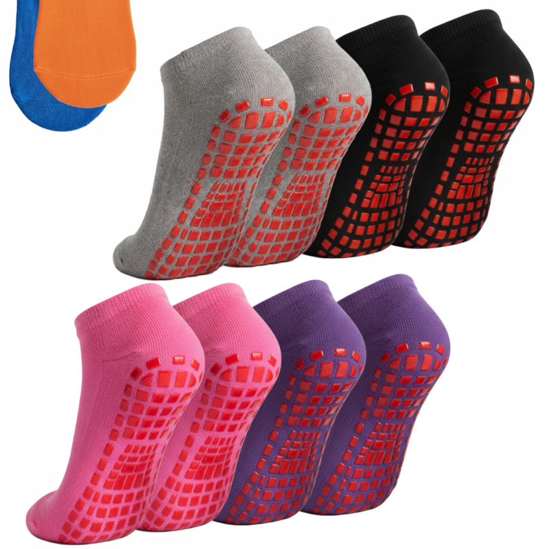Lot de 8 paires de chaussettes antidérapantes - Enfant - M - Multicolore fille