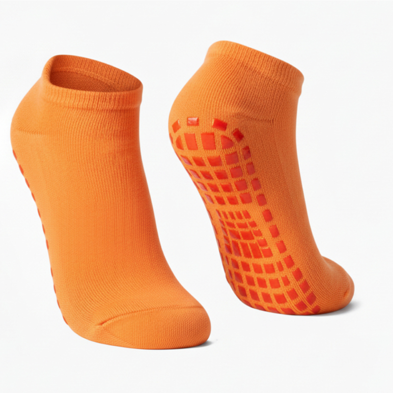 Lot de 2 paires de chaussettes antidérapantes - Enfant - M - Orange