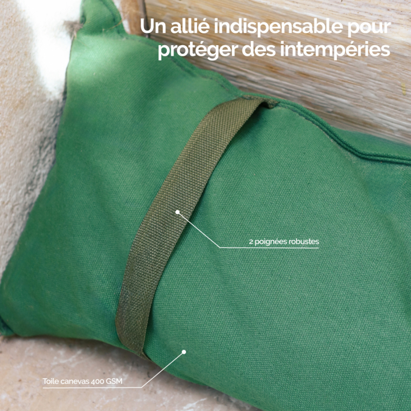 Lot de 10 sacs anti inondation - Vert