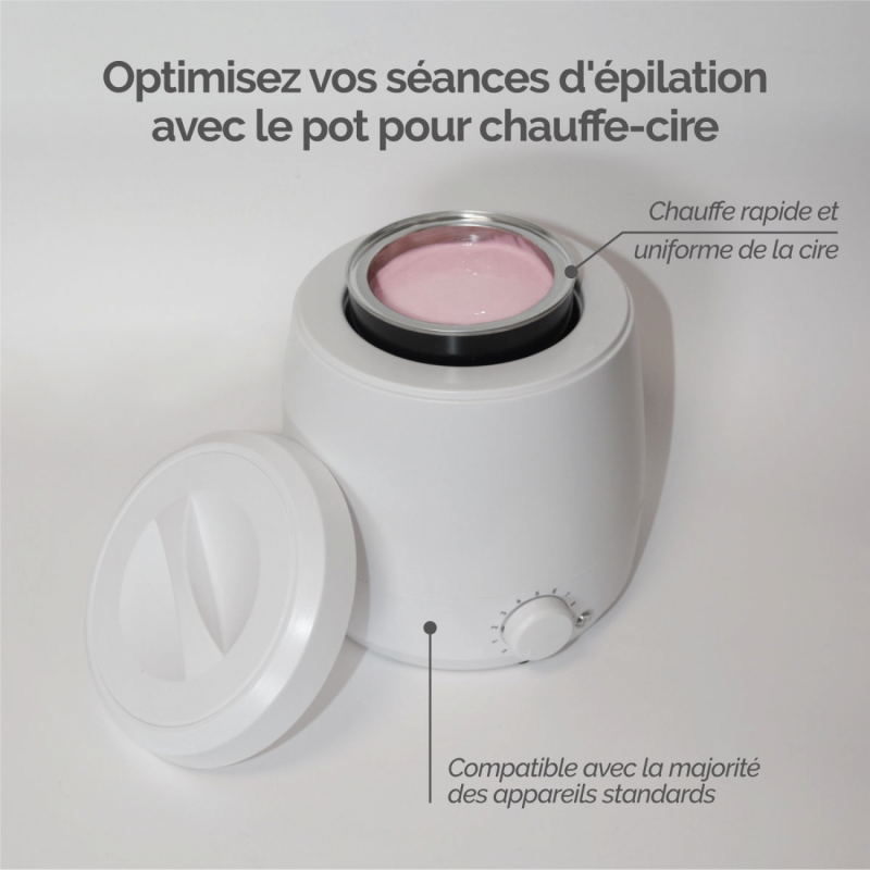 Pot vide pour chauffe-cire - 800 ml