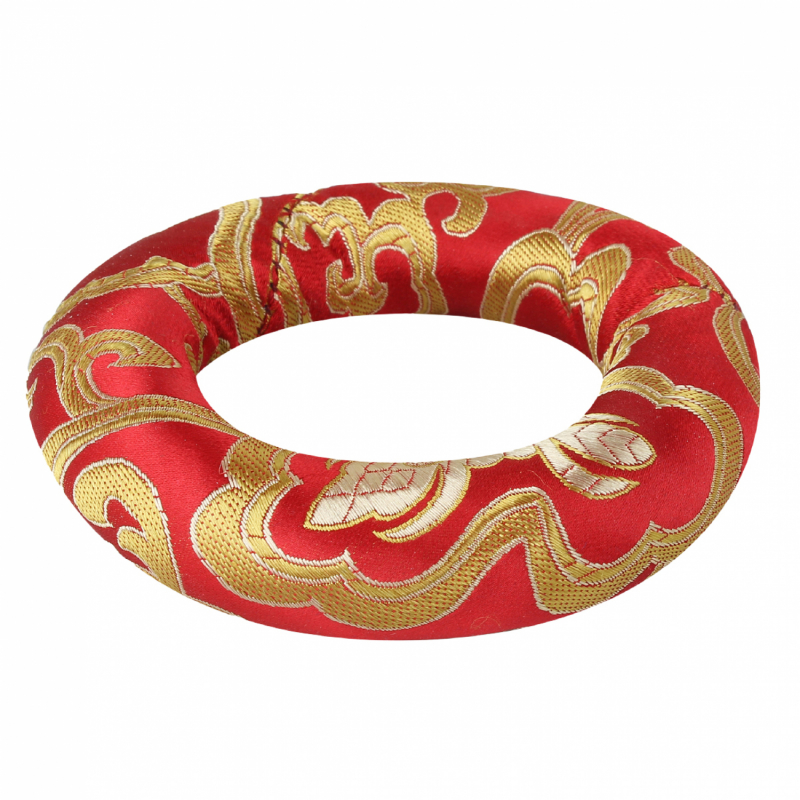 Coussin pour bol chantant tibétain - Rouge