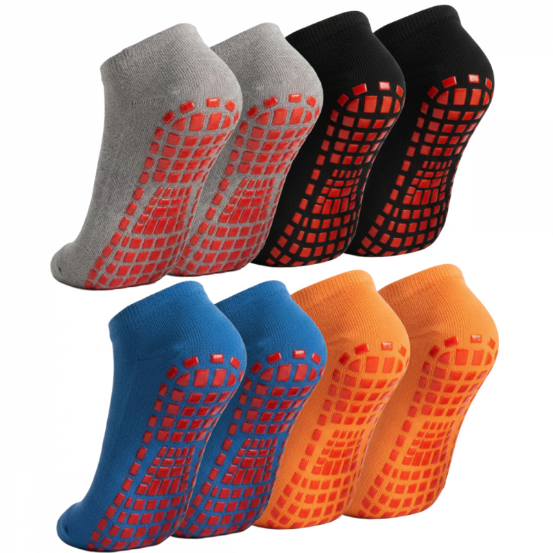 Lot de 8 paires de chaussettes antidérapantes - Enfant - S - Multicolore garçon