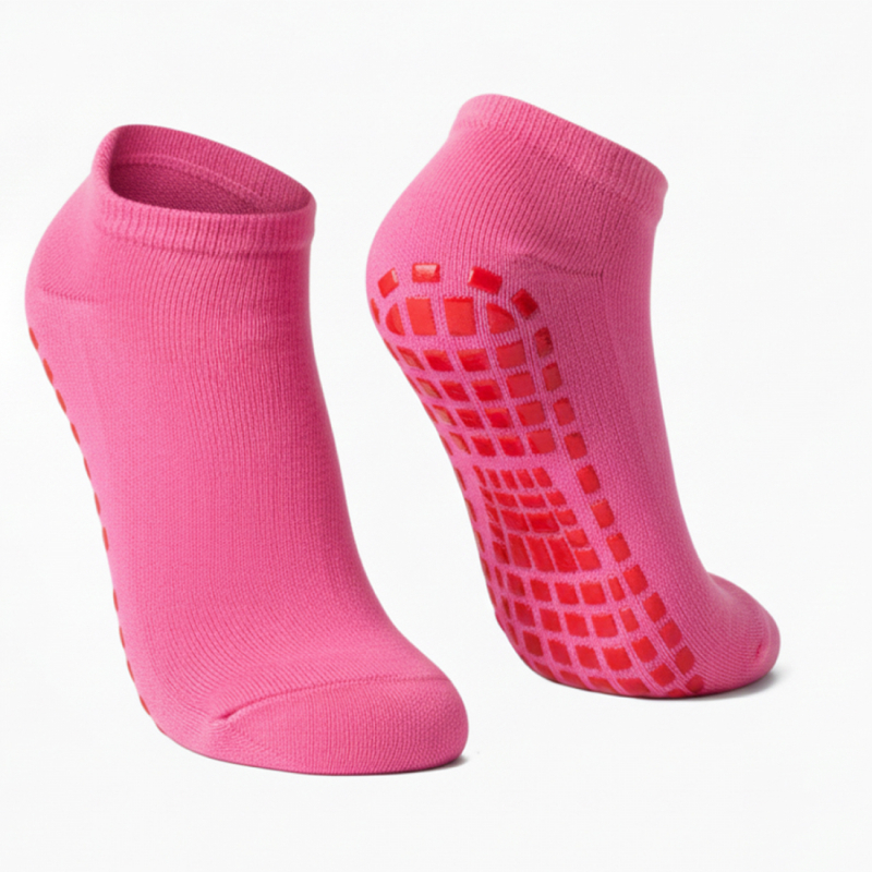 Lot de 2 paires de chaussettes antidérapantes - Enfant - M - Rose