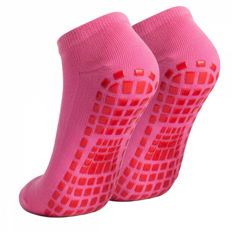 Lot de 2 paires de chaussettes antidérapantes - Enfant - M - Rose