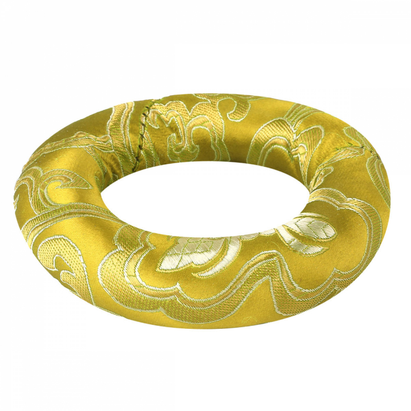 Coussin pour bol chantant tibétain - Jaune