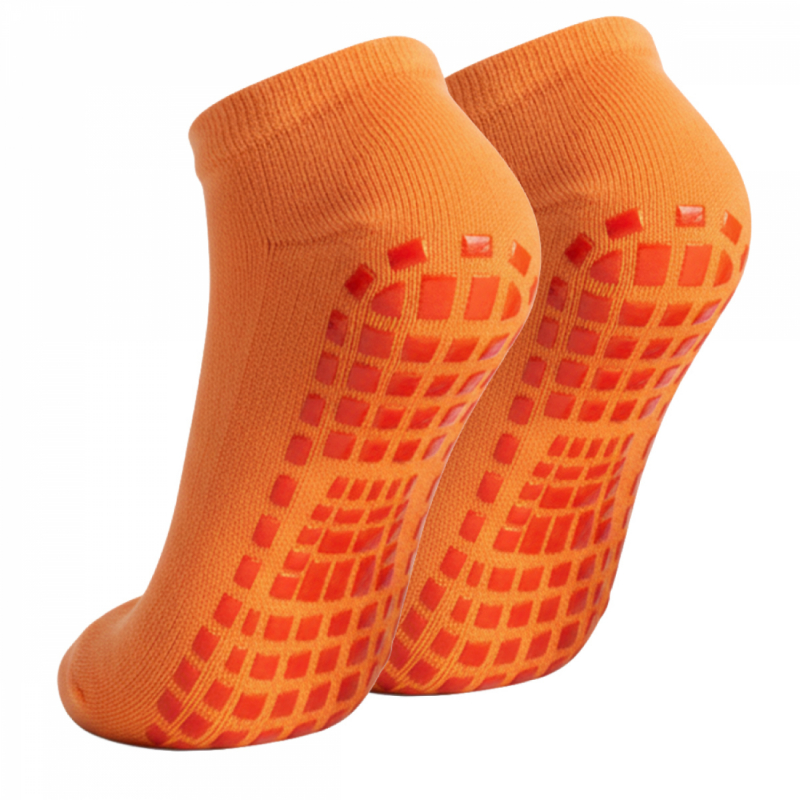 Lot de 2 paires de chaussettes antidérapantes - Enfant - S - Orange