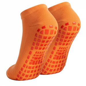 Lot de 2 paires de chaussettes antidérapantes - Enfant - S - Orange