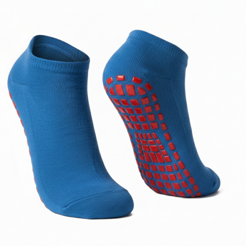 Lot de 2 paires de chaussettes antidérapantes - Enfant - M - Bleu