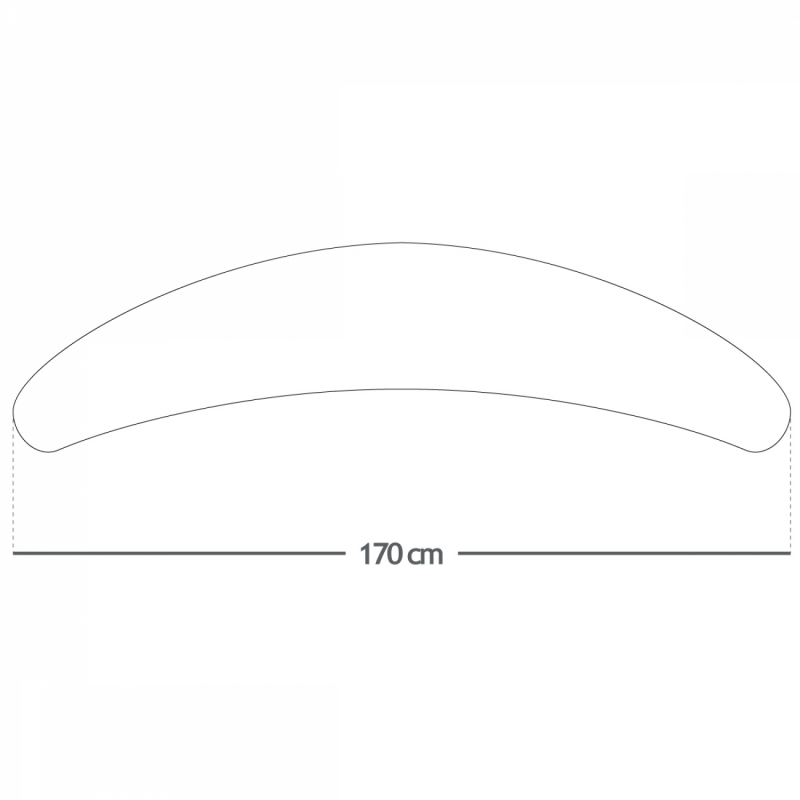 Coussin d'allaitement Douceur - 170 cm - Beige pois