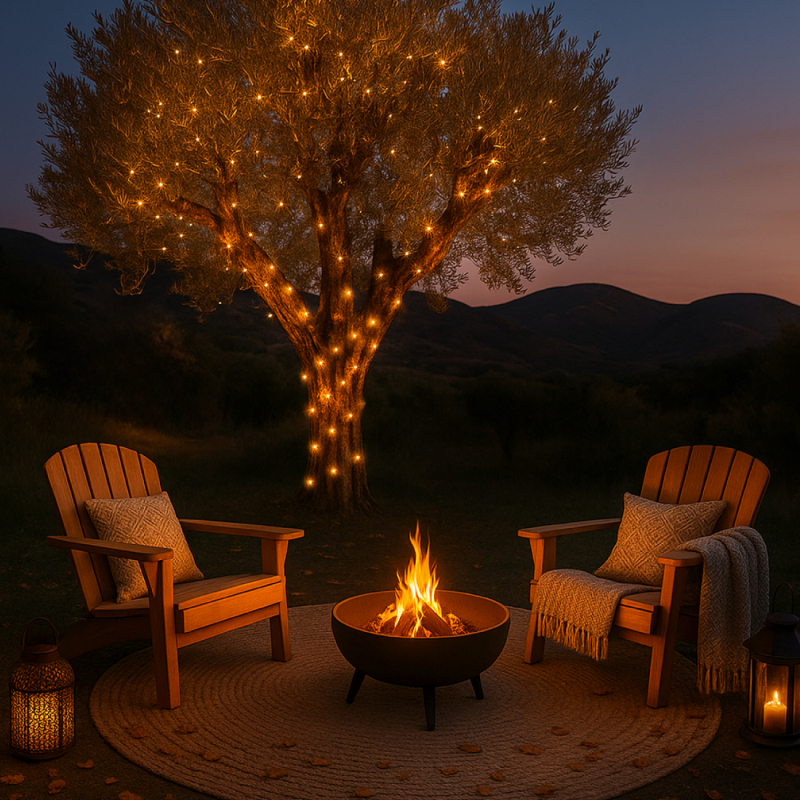 Guirlande lumineuse solaire LED - 32 m - Blanc chaud