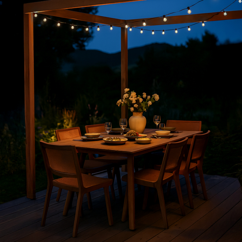 Guirlande lumineuse solaire LED - Ø 2.2 cm - 7 m - Blanc froid