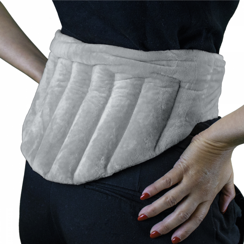 Ceinture chauffante pour lombaires - Gris clair
