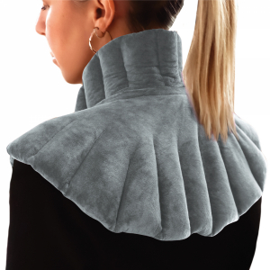 Coussin chauffant pour épaules et cou - Gris clair