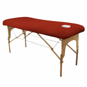 Drap-housse pour table de massage - Éponge - Terracotta