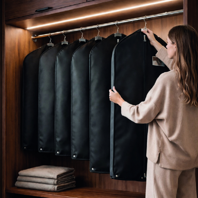 Housse pour vêtements premium - 60 x 160 cm - Noir