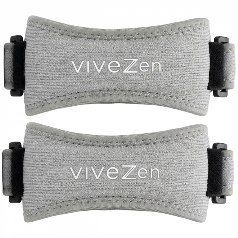 Lot de 2 sangles de soutien pour genoux - Gris