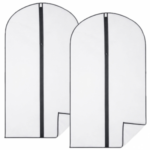 Lot de 2 housses pour vêtements - 60 x 140 cm - Transparent