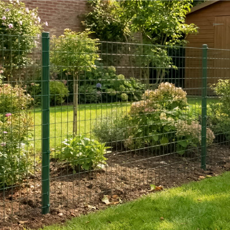 Grillage soudé plastifié - 20 m x 1,8 m - Vert