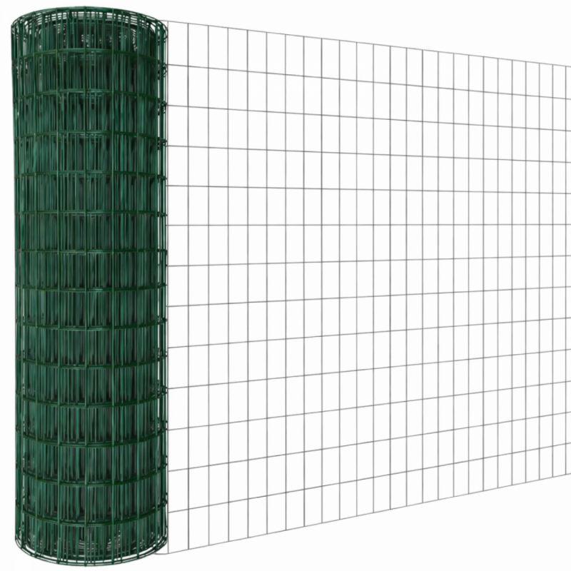 Grillage soudé plastifié - 20 m x 1,8 m - Vert