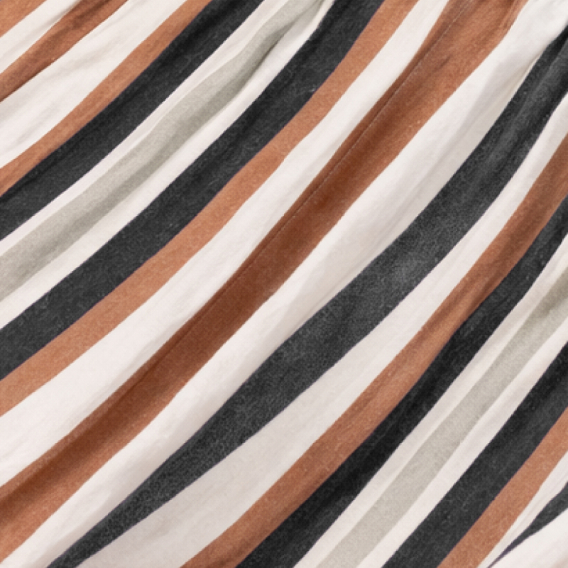 Toile de hamac - 150 x 270 cm - Marron, gris, noir