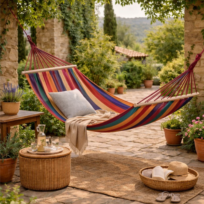 Toile de hamac - 150 x 270 cm - Multicolore