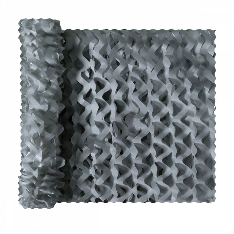 Voile d'ombrage camouflage rectangulaire - 3 x 5 m - Gris