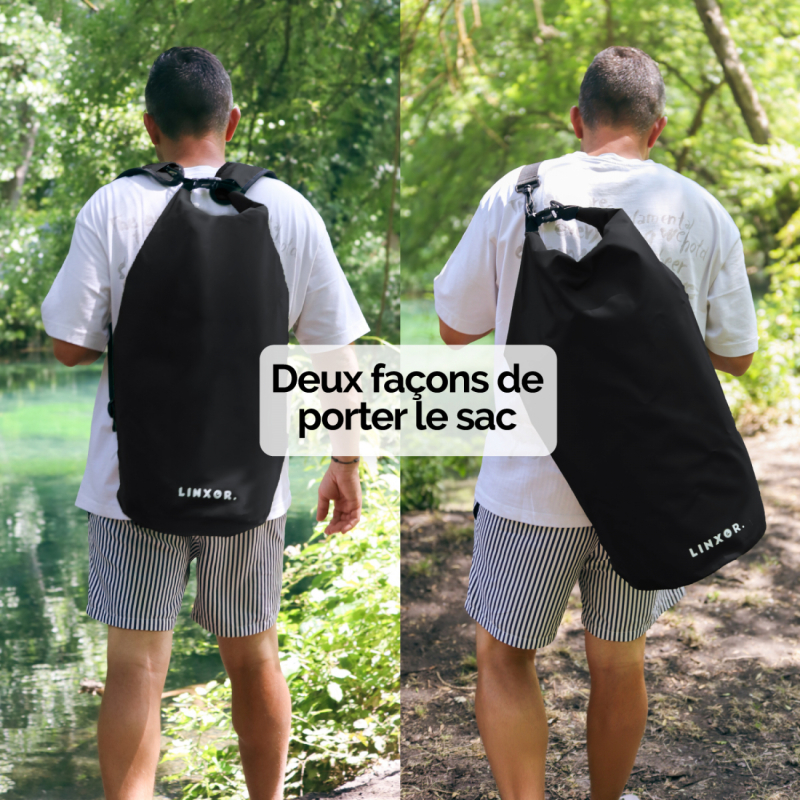 Sac étanche - 30 Litres - Noir