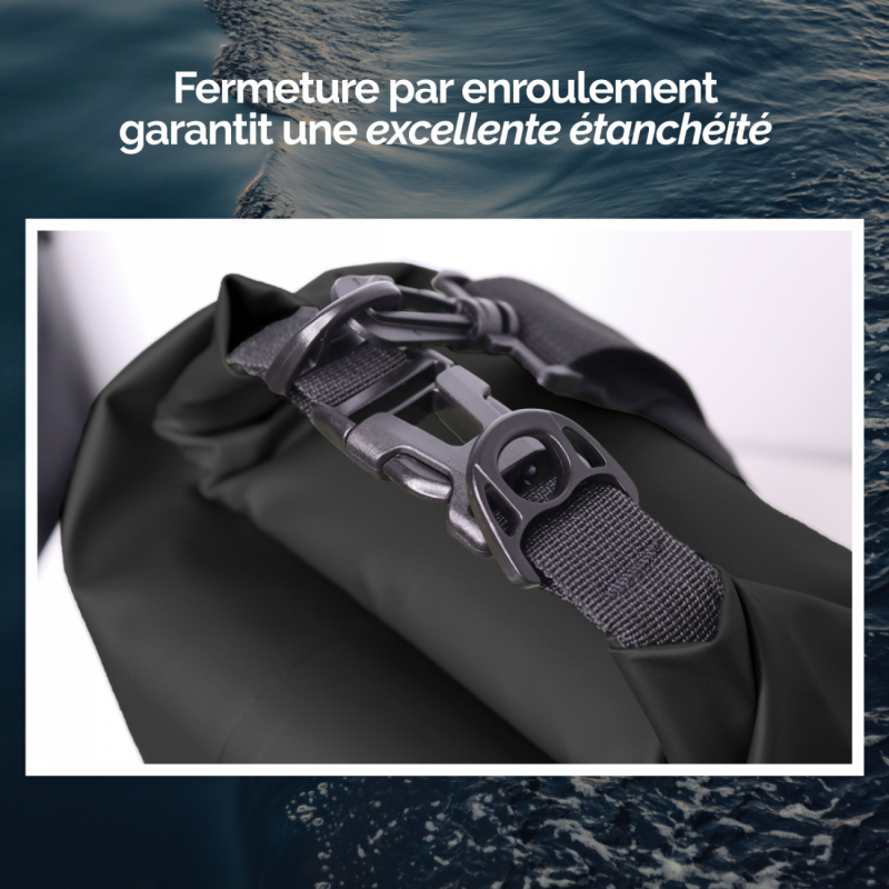 Sac étanche - 55 Litres - Noir