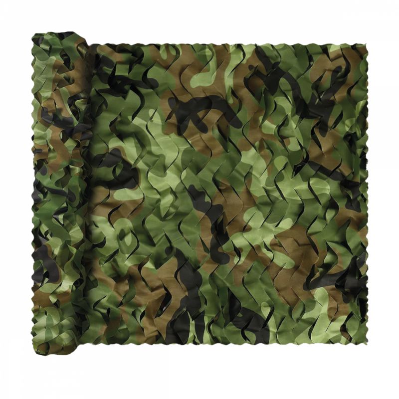 Voile d'ombrage camouflage rectangulaire - 2 x 3 m - Vert armée
