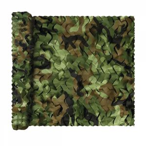 Voile d'ombrage camouflage rectangulaire - 2 x 3 m - Vert armée