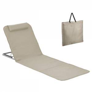 Tapis de plage avec dossier - Blanc cassé