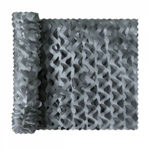 Voile d'ombrage camouflage rectangulaire - 2 x 3 m - Gris