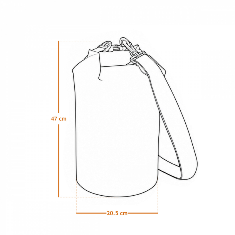 Sac étanche - 10 Litres - Noir