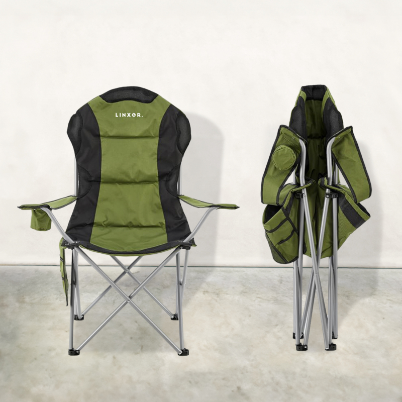 Chaise de camping pliable - Vert