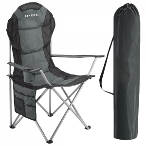 Chaise de camping pliable - Gris