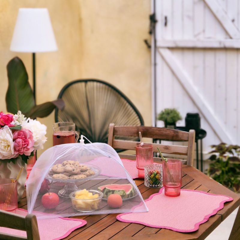 Lot de 4 cloches alimentaires pliables - 44 x 44 cm