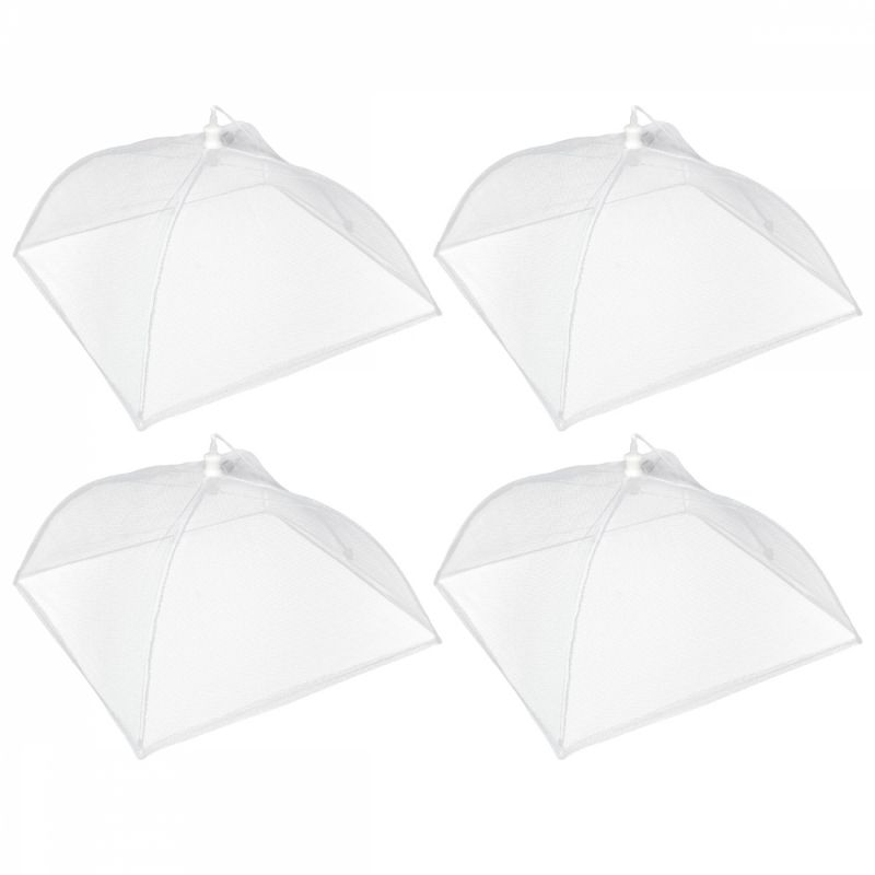 Lot de 4 cloches alimentaires pliables - 44 x 44 cm