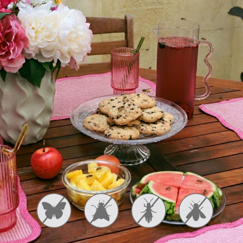Lot de 6 cloches alimentaires pliables - 44 x 44 cm