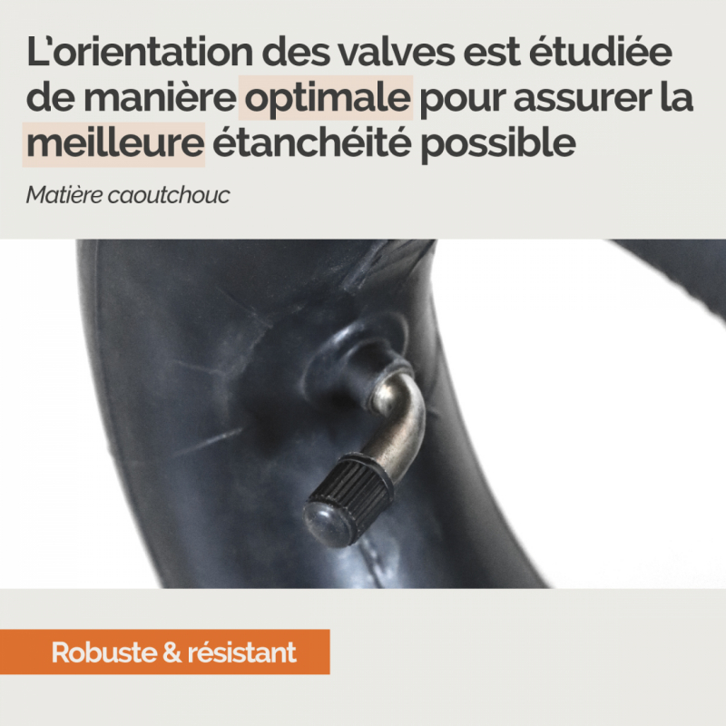 Lot de 2 chambres à air - 4.8 / 4.00 - 8 avec valve coudée