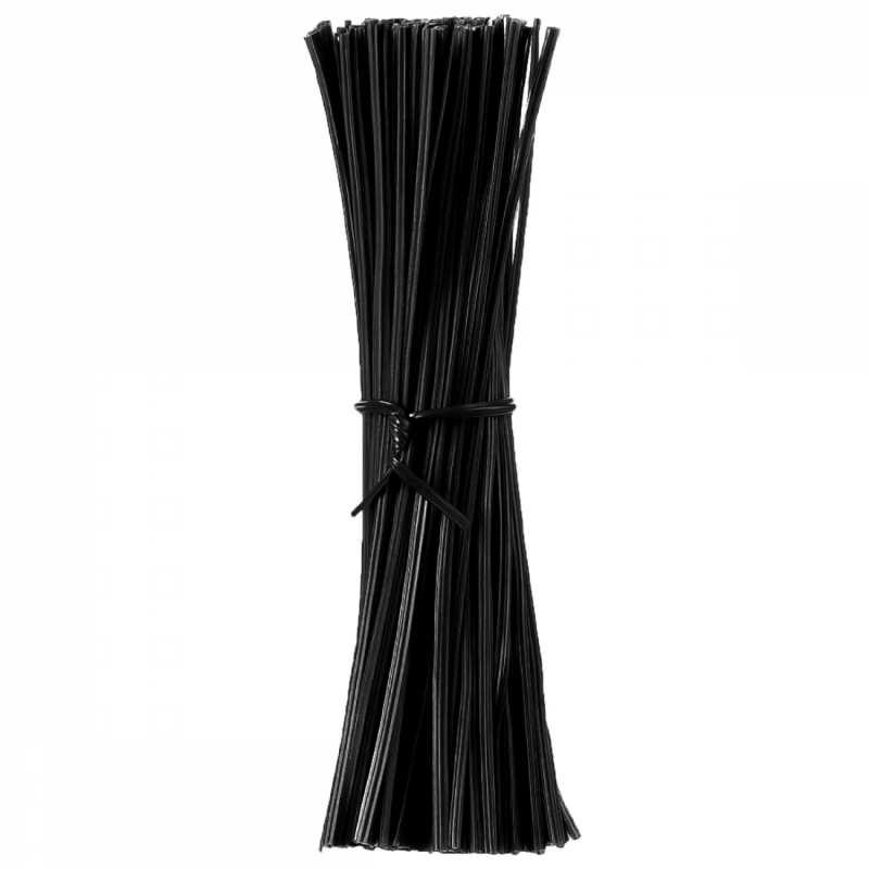 Lot de 400 attaches de torsion - Noir
