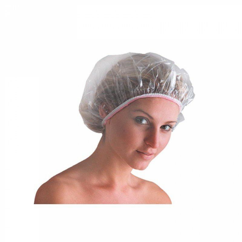 100PCS Caps de douche en plastique jetable Charlotte Hair pour un usage  domestique, hôtel, spa dans les salons de coiffure