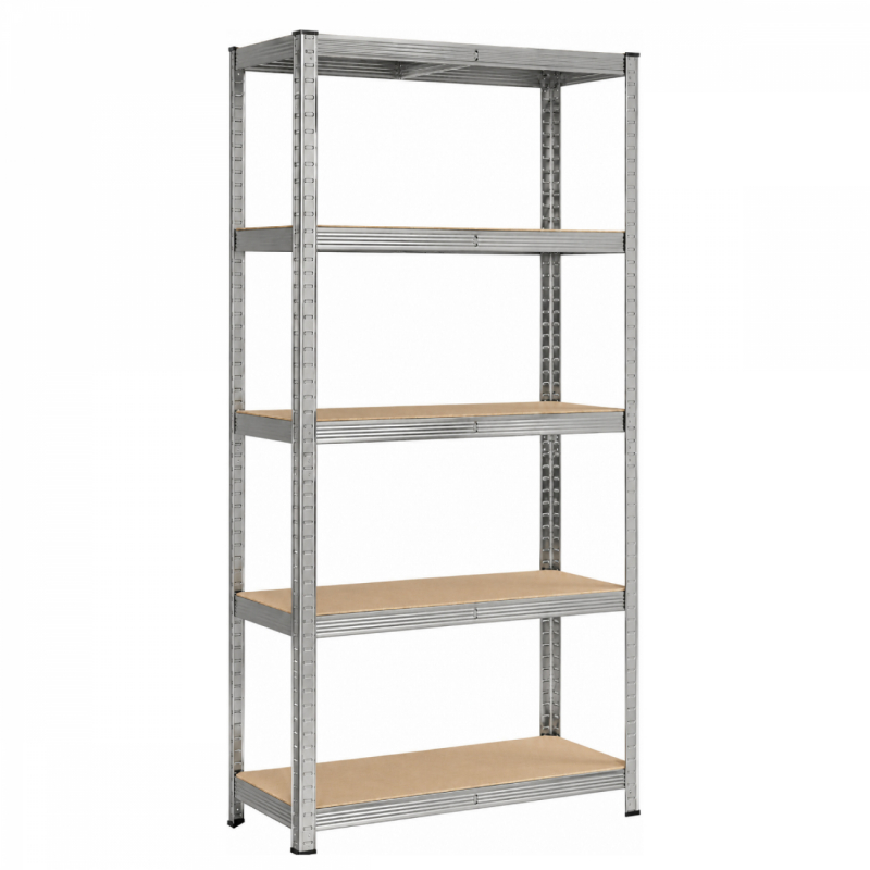 Étagère de stockage métallique - 180 x 90 x 40 cm - Gris