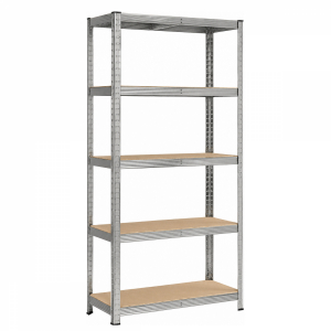 Étagère de stockage métallique - 180 x 90 x 40 cm - Gris
