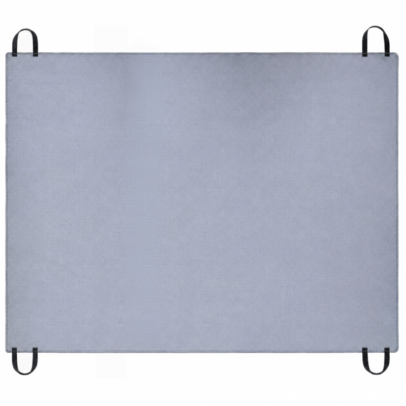 Bâche de ramassage des déchets verts - 3 x 6 m - Gris