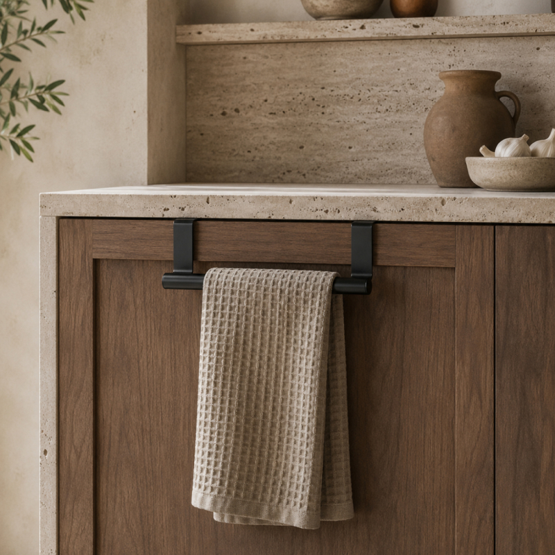 Porte serviette à suspendre - 23.5 cm - Noir