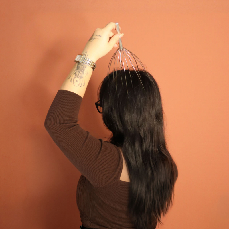 Lot de 2 masseurs de tête - Gris